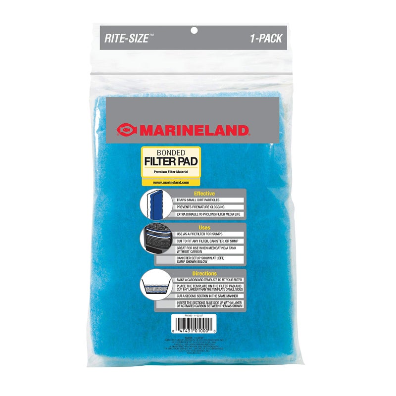 Marineland Bonded Filter Pad, Cut To Fit Any aquarium Filter, Whites & Tans, 312 sq. in. - Image 3